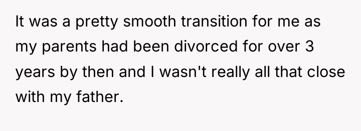 It was a pretty smooth transition for me as my...