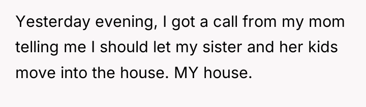 Yesterday evening, I got a call from my mom telling...