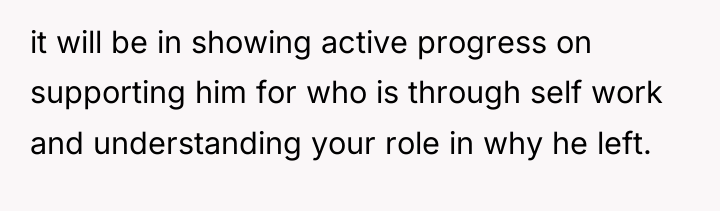 it will be in showing active progress on supporting him...