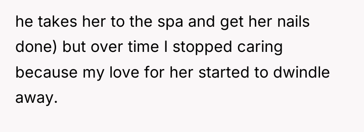 he takes her to the spa and get her nails...