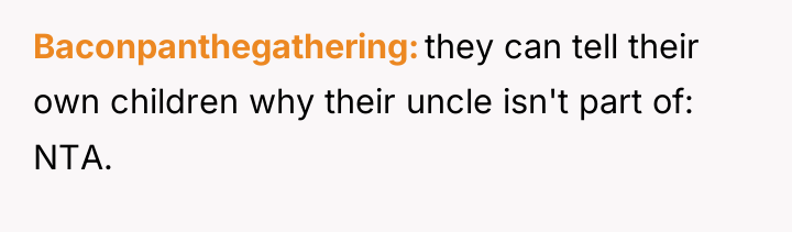 Baconpanthegathering they can tell their own children why their uncle...