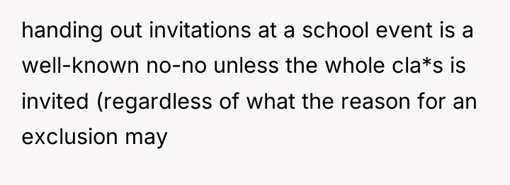 handing out invitations at a school event is a well-known...