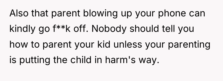Also that parent blowing up your phone can kindly go...