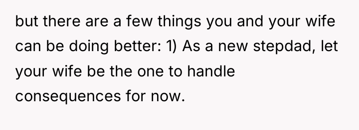 but there are a few things you and your wife...