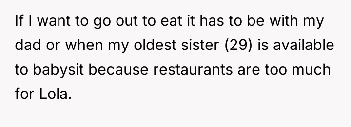 If I want to go out to eat it has...