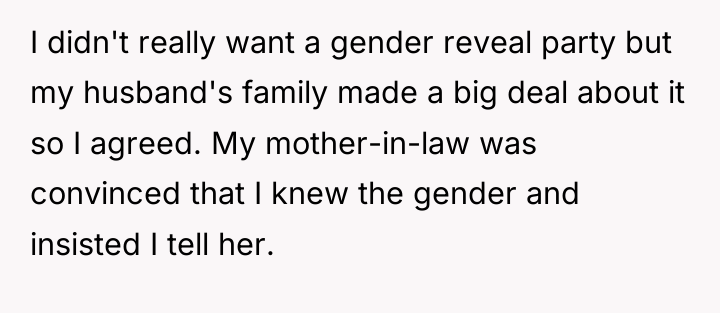 I didn't really want a gender reveal party but my...