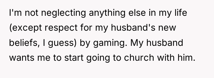 I'm not neglecting anything else in my life (except respect...