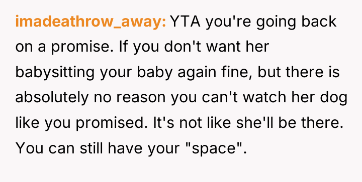 imadeathrow_away YTA you're going back on a promise. If you...