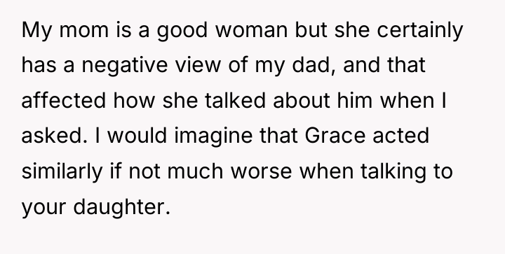 My mom is a good woman but she certainly has...