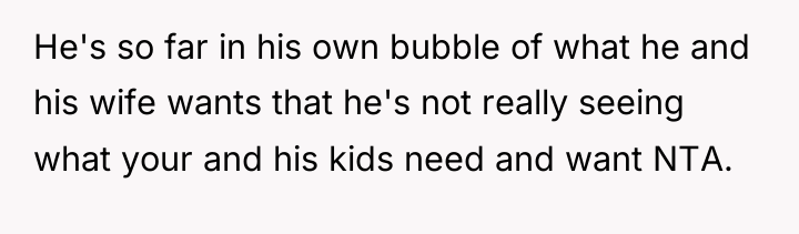He's so far in his own bubble of what he...