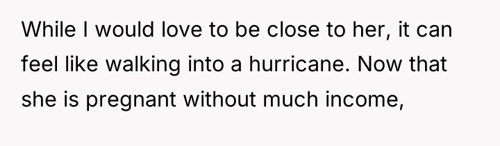 While I would love to be close to her, it...