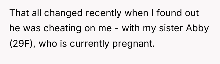 That all changed recently when I found out he was...