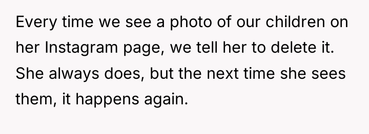 Every time we see a photo of our children on...