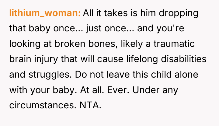 lithium_woman All it takes is him dropping that baby once......