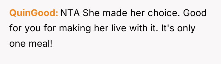 QuinGood NTA She made her choice. Good for you for...
