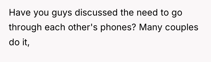 Have you guys discussed the need to go through each...