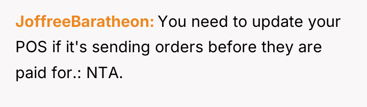 JoffreeBaratheon You need to update your POS if it's sending...