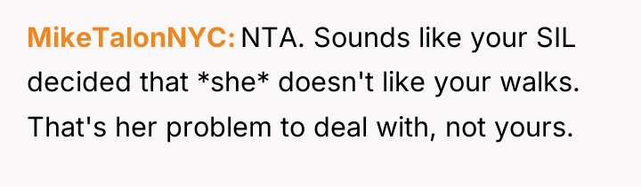 MikeTalonNYC NTA. Sounds like your SIL decided that *she* doesn't...