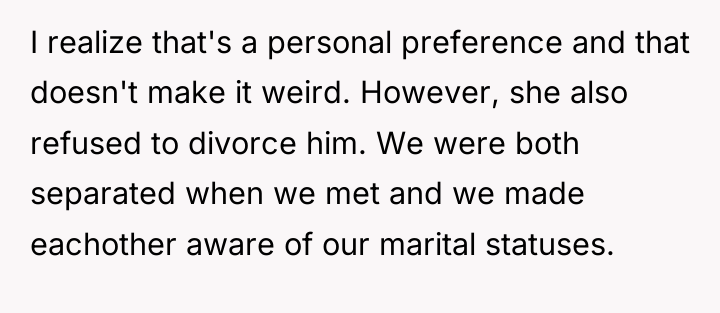 I realize that's a personal preference and that doesn't make...