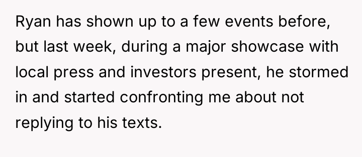 Ryan has shown up to a few events before, but...