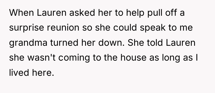 When Lauren asked her to help pull off a surprise...