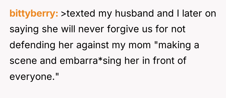 bittyberry >texted my husband and I later on saying she...