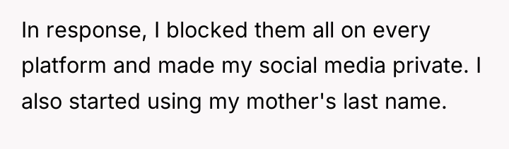 In response, I blocked them all on every platform and...