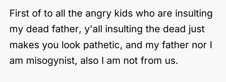 First of to all the angry kids who are insulting...