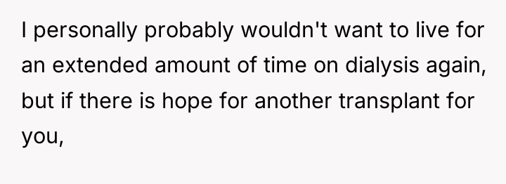 I personally probably wouldn't want to live for an extended...