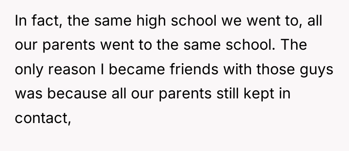 In fact, the same high school we went to, all...