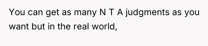 You can get as many N T A judgments as...