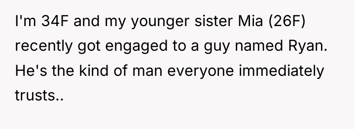 I'm 34F and my younger sister Mia (26F) recently got...