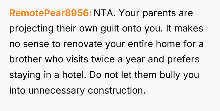 RemotePear8956 NTA. Your parents are projecting their own guilt onto...