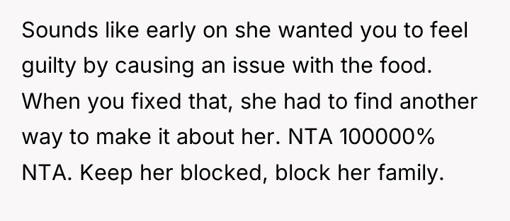 Sounds like early on she wanted you to feel guilty...