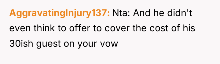 AggravatingInjury137 Nta: And he didn't even think to offer to...