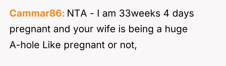 Cammar86 NTA - I am 33weeks 4 days pregnant and...