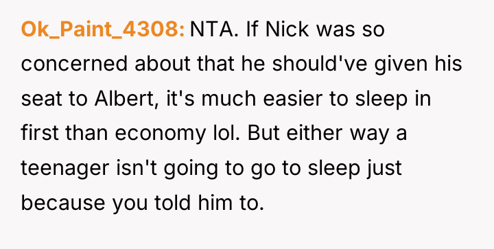 Ok_Paint_4308 NTA. If Nick was so concerned about that he...