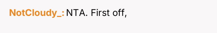 NotCloudy_ NTA. First off,