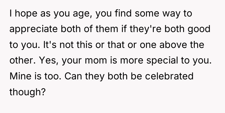 I hope as you age, you find some way to...