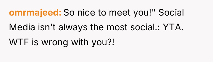 omrmajeed So nice to meet you!" Social Media isn't always...