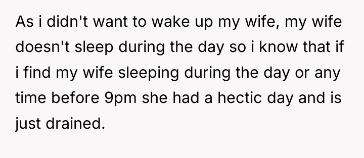 As i didn't want to wake up my wife, my...