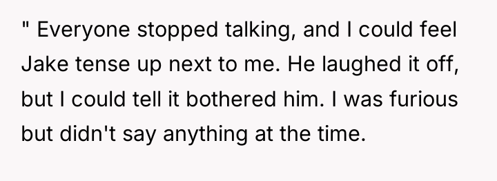 " Everyone stopped talking, and I could feel Jake tense...