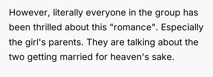 However, literally everyone in the group has been thrilled about...