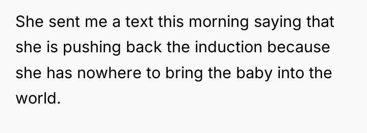 She sent me a text this morning saying that she...