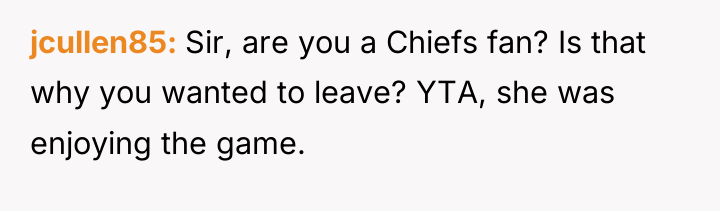 jcullen85 Sir, are you a Chiefs fan? Is that why...