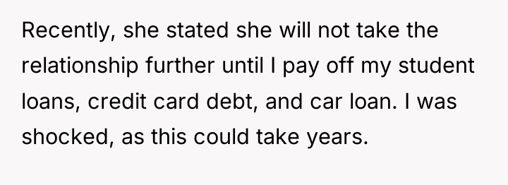 Recently, she stated she will not take the relationship further...