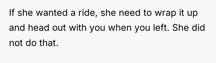 If she wanted a ride, she need to wrap it...
