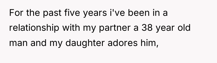 For the past five years i've been in a relationship...