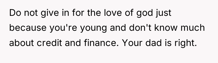 Do not give in for the love of god just...