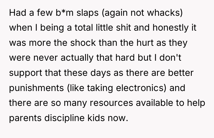 Had a few b*m slaps (again not whacks) when I...